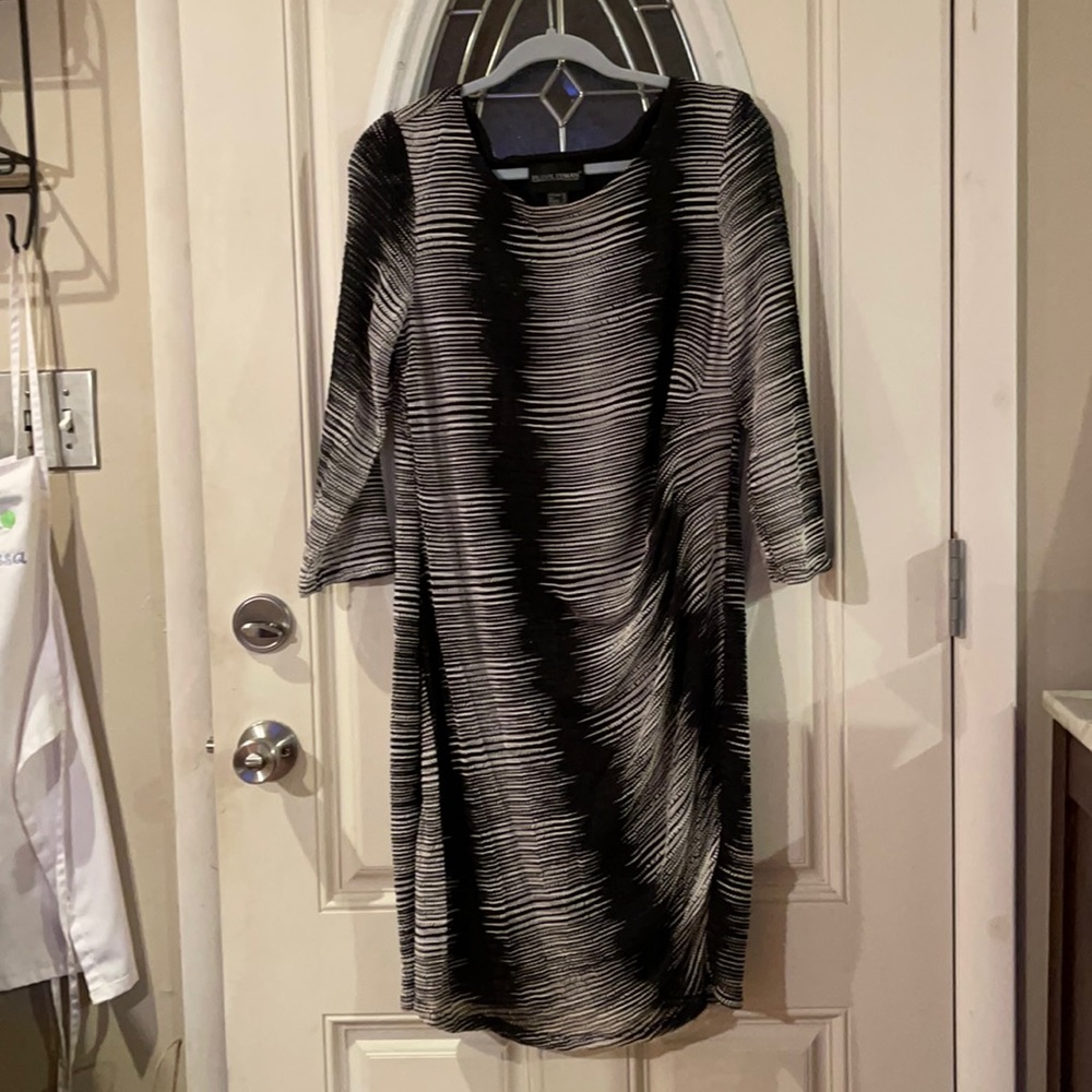 Black and white boutique dress